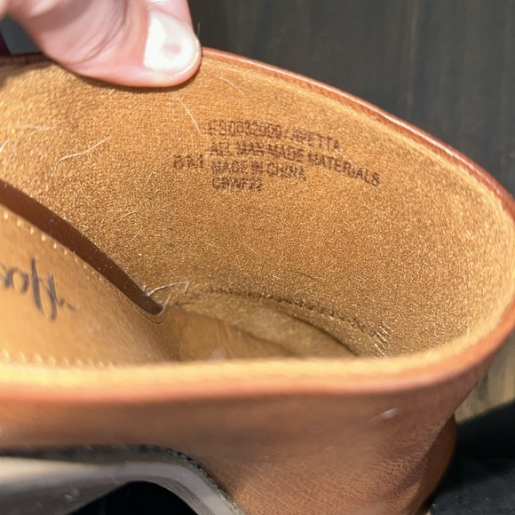 Euro soft by Sofft cognac backless bootie. Size 8 - Picture 9 of 9